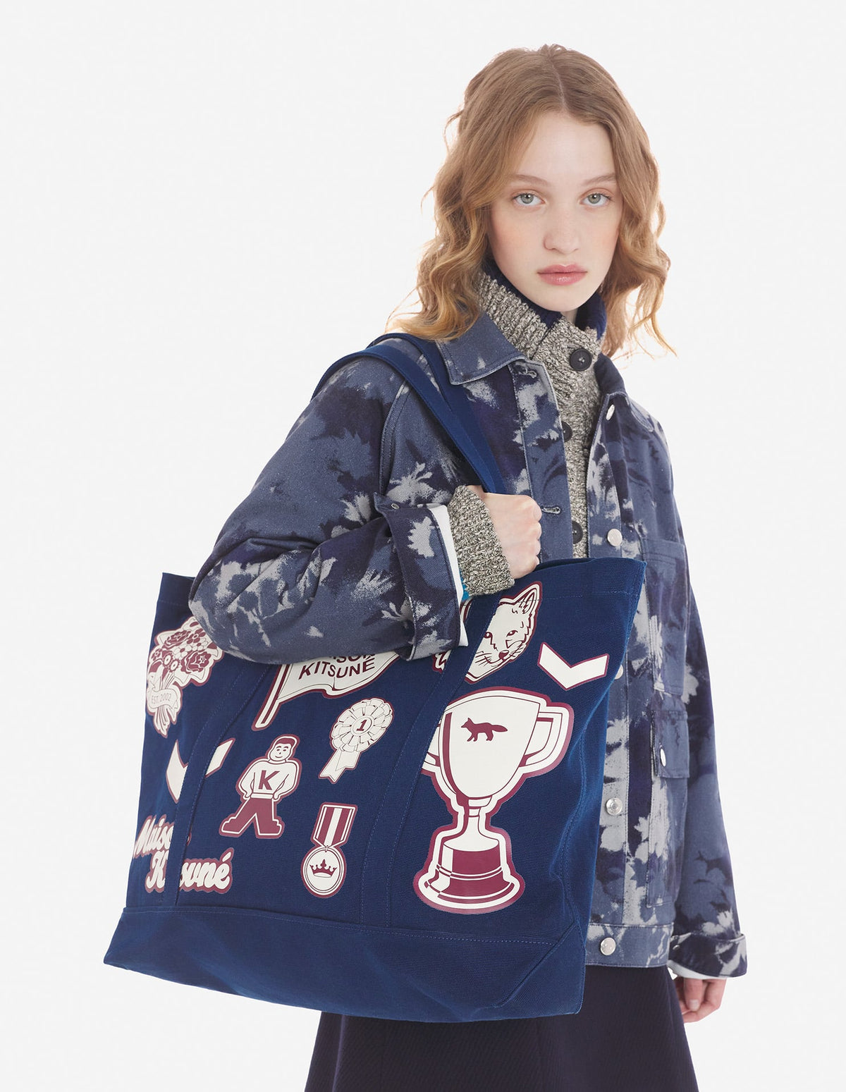  VARSITY PATCHES XXL TOTE BAG