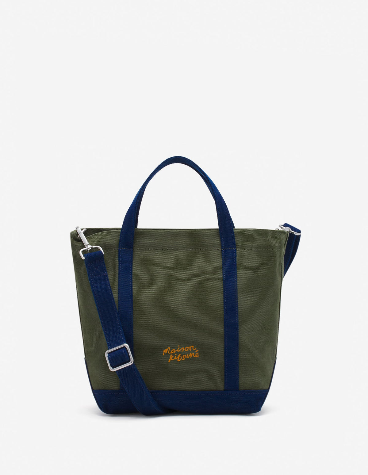  FOX HEAD LEATHER POCKET MINI TOTE BAG