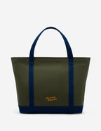  FOX HEAD LEATHER POCKET CLASSIC TOTE BAG