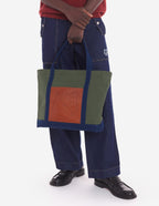  FOX HEAD LEATHER POCKET CLASSIC TOTE BAG