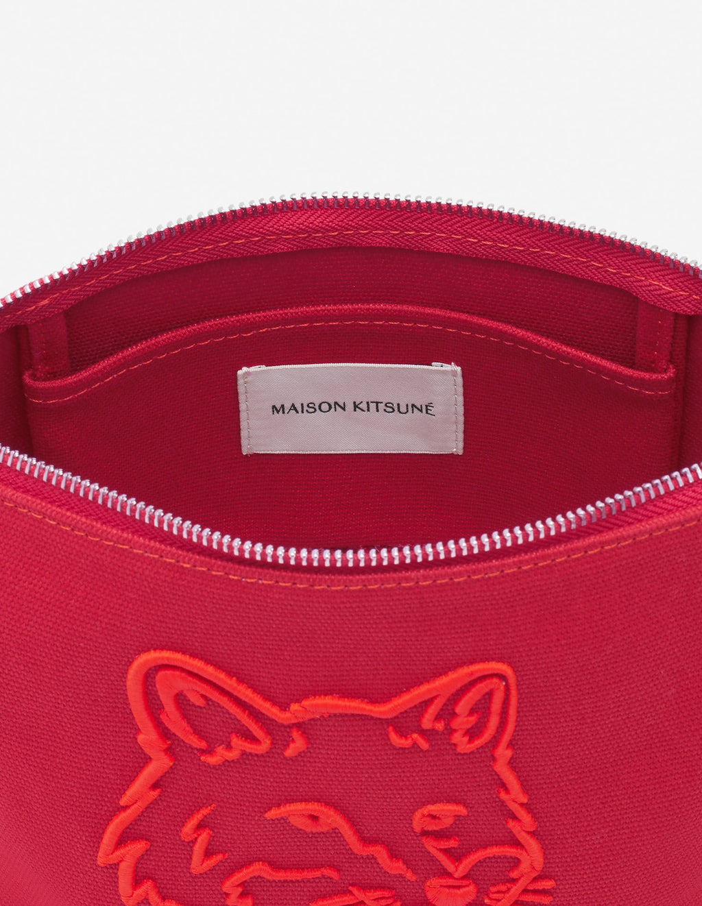  BOLD FOX HEAD ZIPPED POUCH