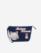  VARSITY PATCHES ZIPPED POUCH