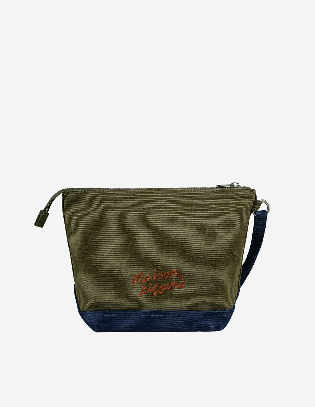 FOX HEAD LEATHER POCKET ZIPPED POUCH