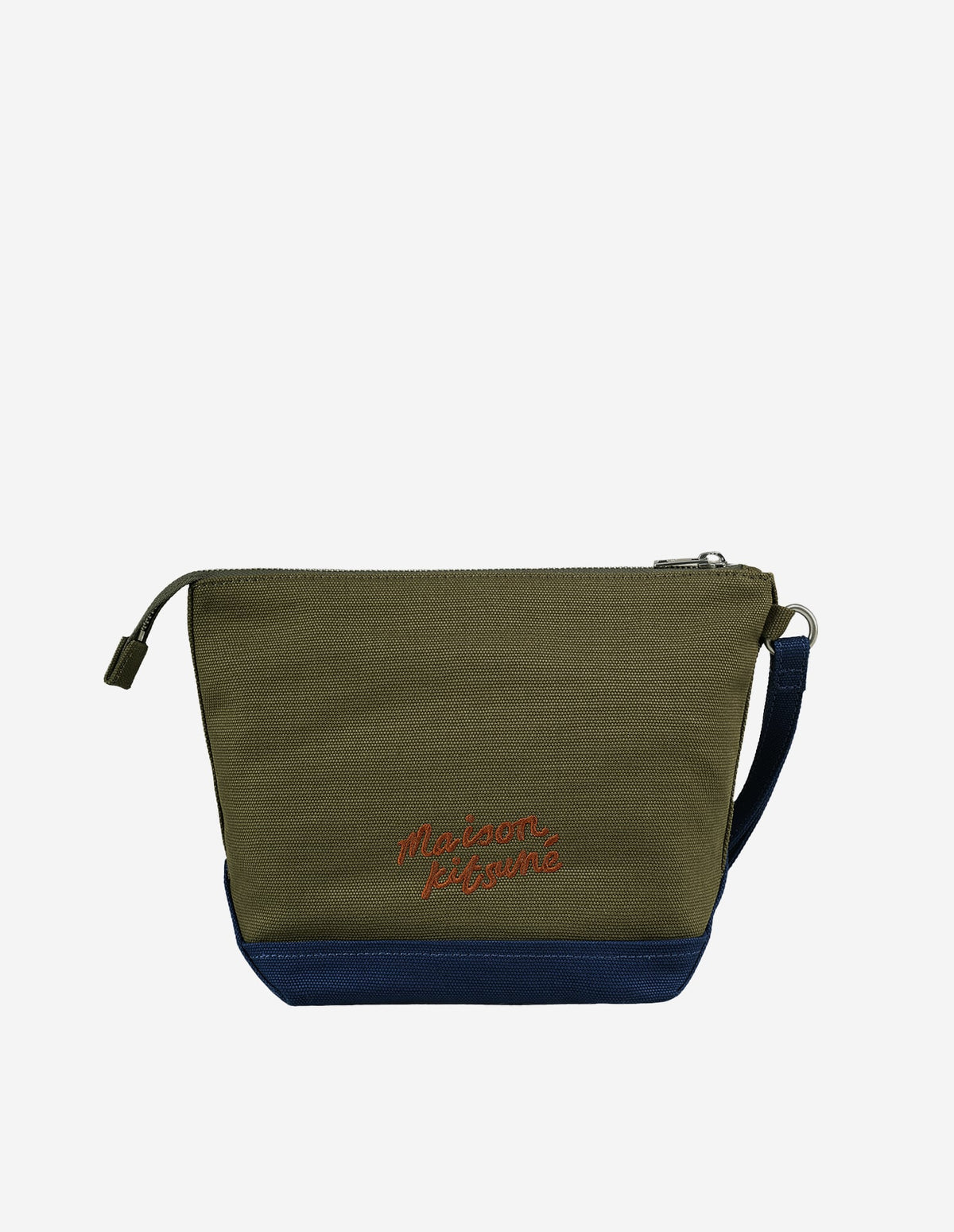  FOX HEAD LEATHER POCKET ZIPPED POUCH