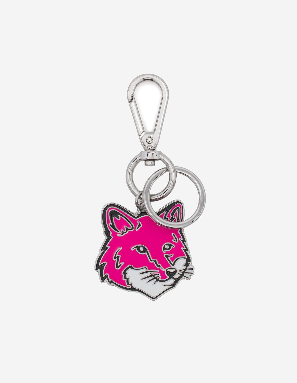  BOLD FOX HEAD METAL KEYRING