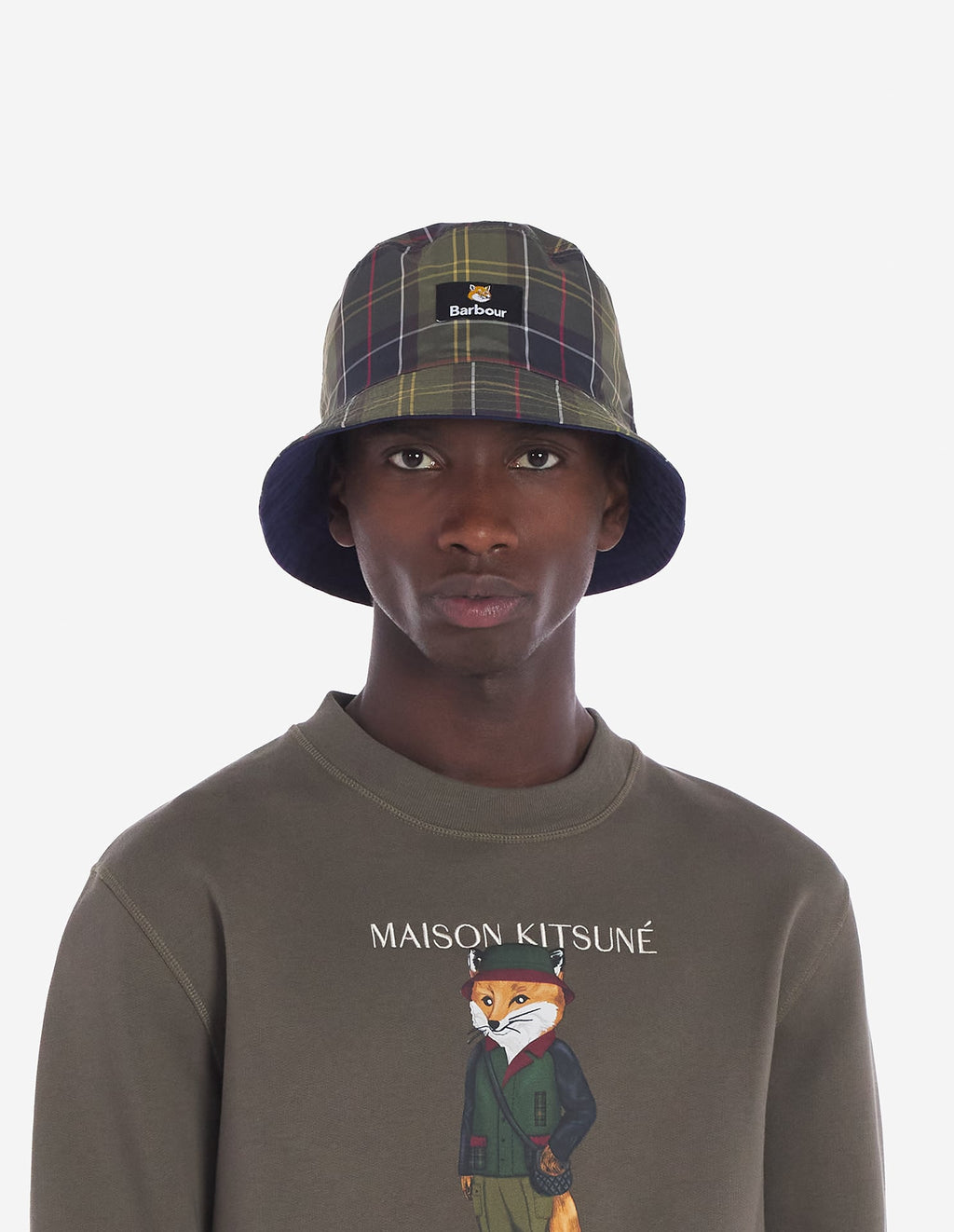  BARBOUR X MK REVERSIBLE BUCKET HAT