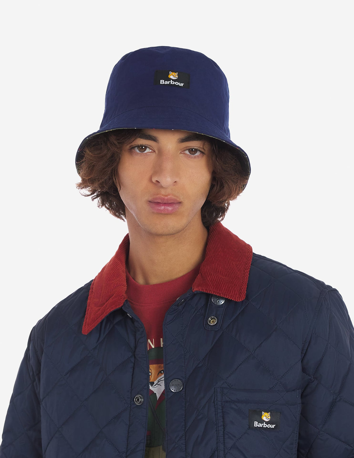  BARBOUR X MK REVERSIBLE BUCKET HAT