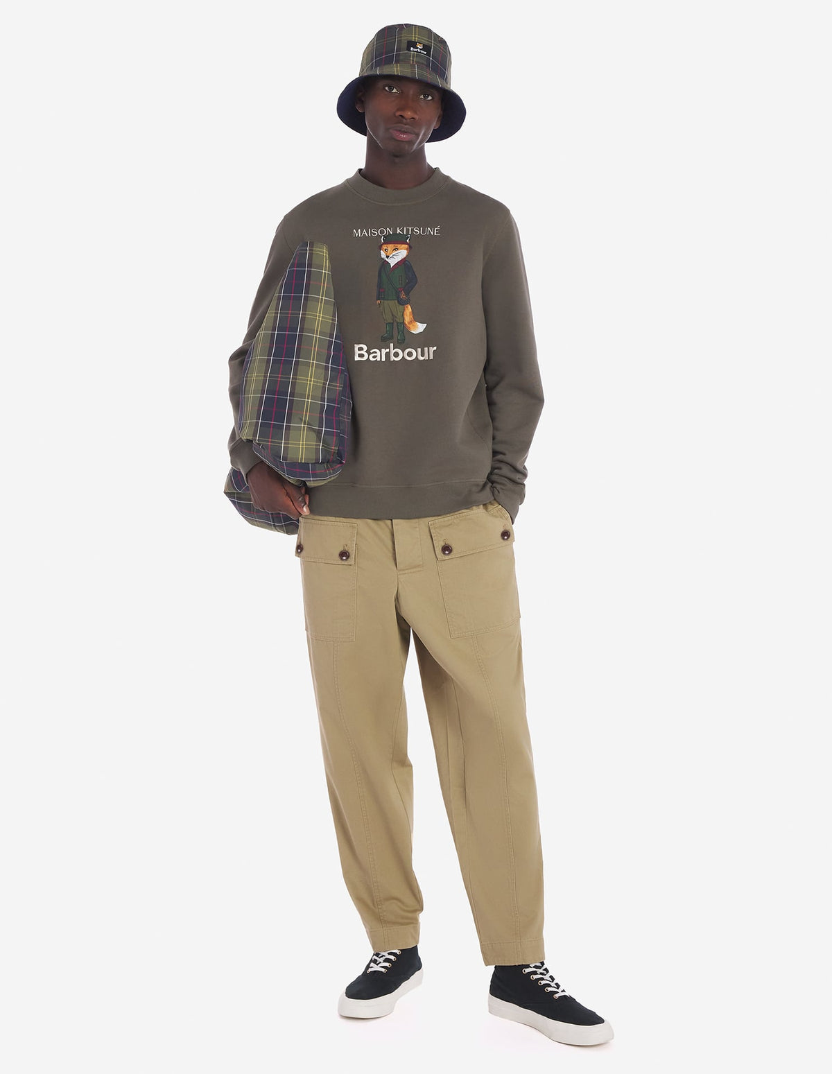  BARBOUR X MK BEAUFORT FOX CREW