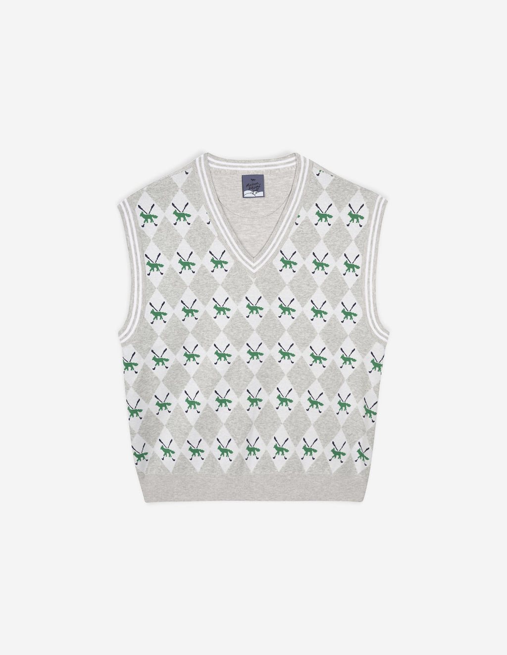  PROFILE FOX ARGYLE VEST MAN