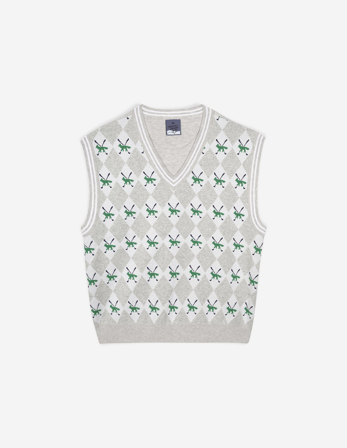  PROFILE FOX ARGYLE VEST MAN