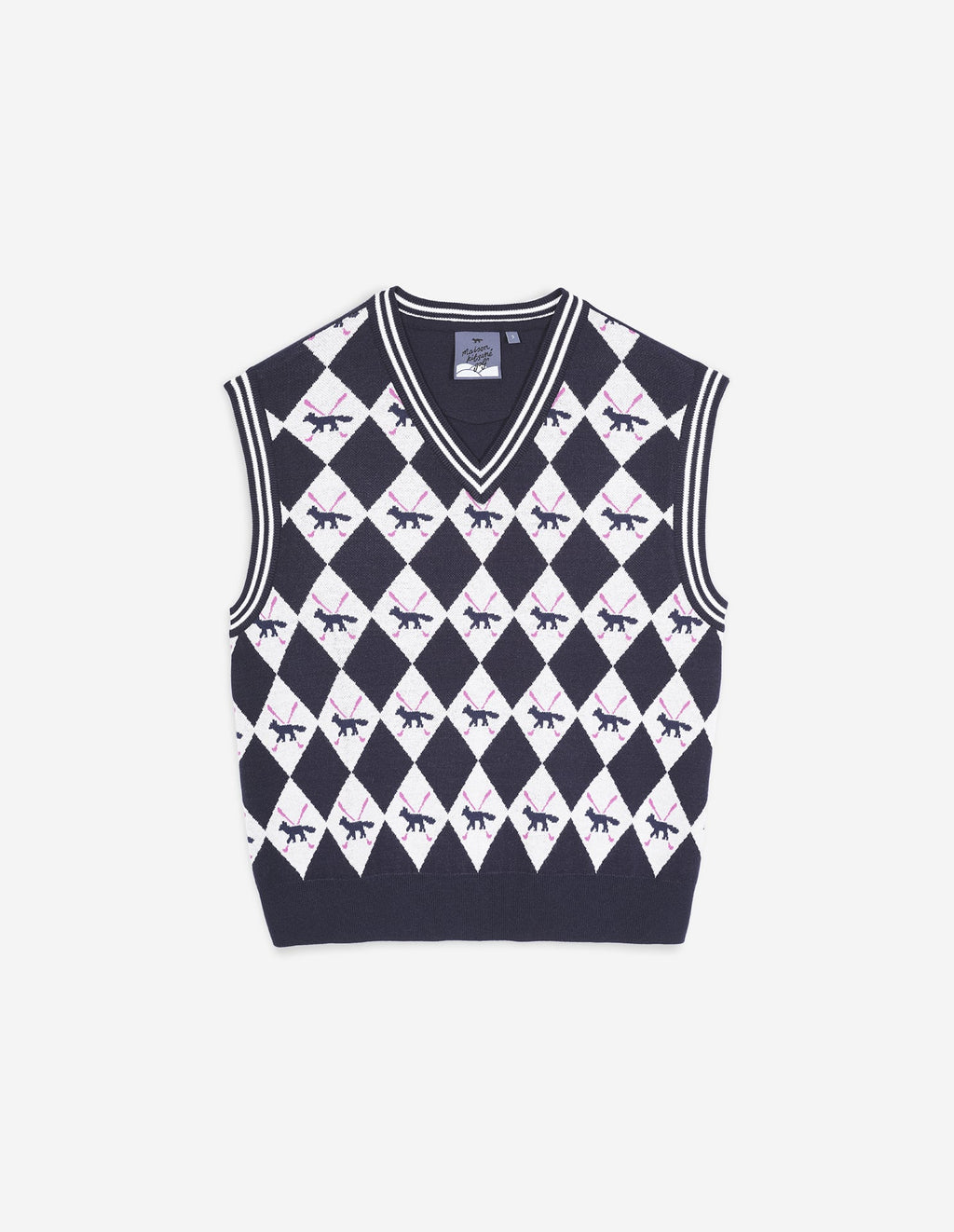  PROFILE FOX ARGYLE VEST WOMAN