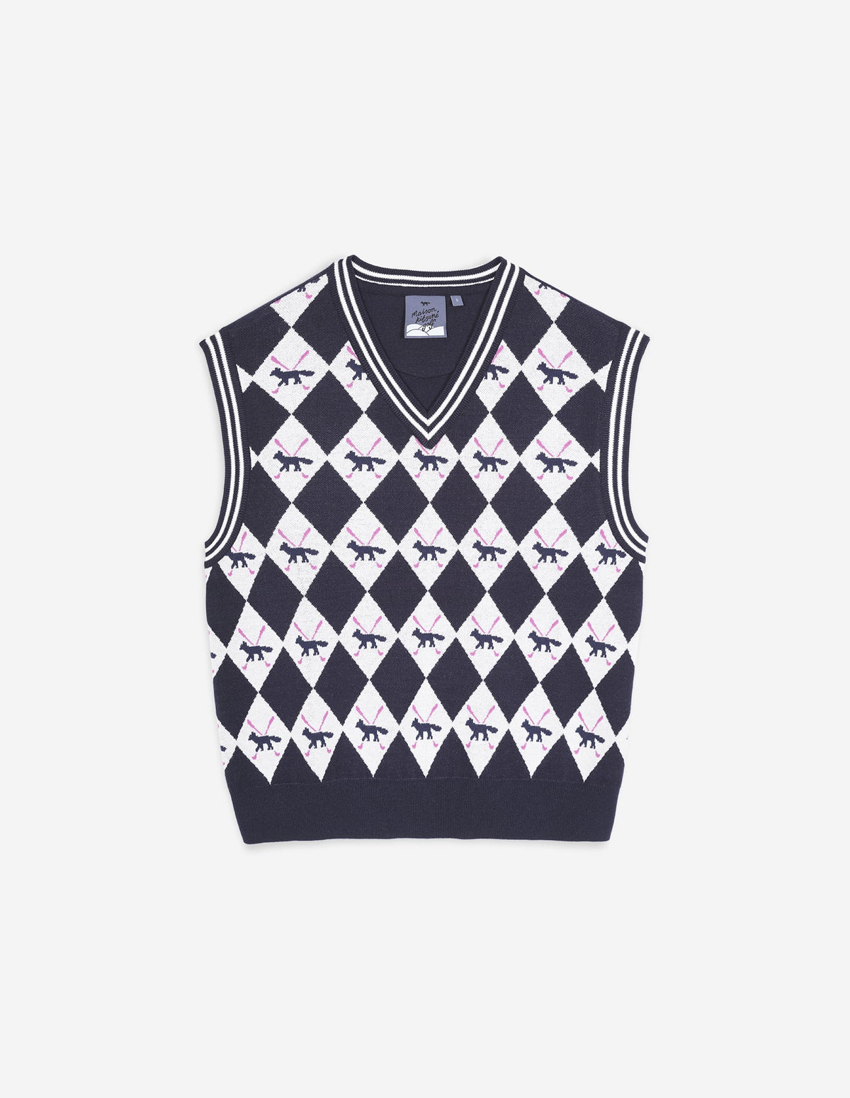  PROFILE FOX ARGYLE VEST WOMAN