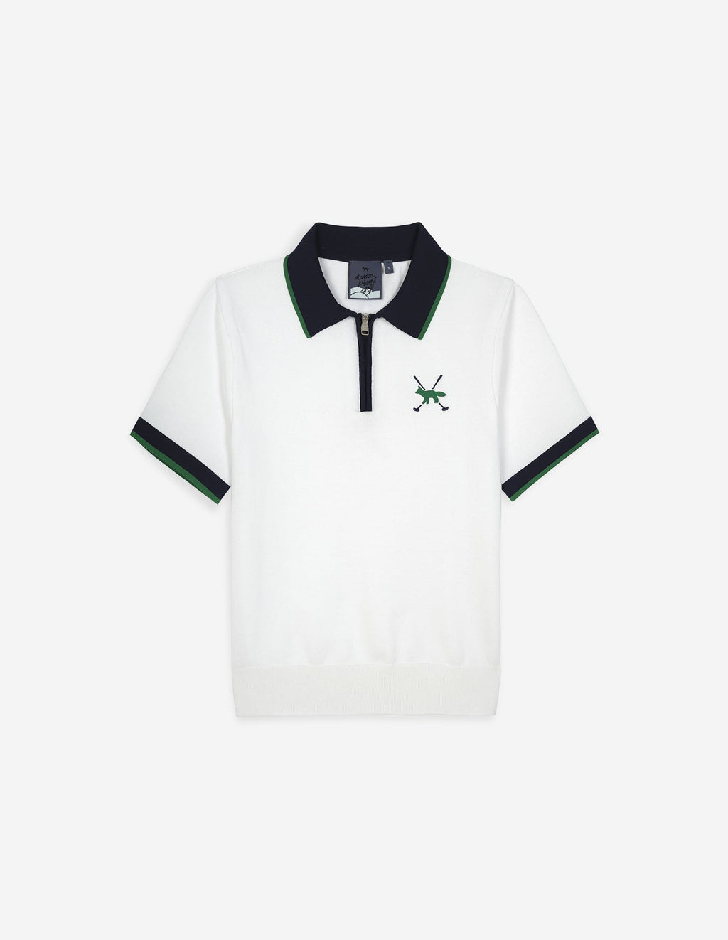  PROFILE FOX KNIT POLO SHIRT WOMAN
