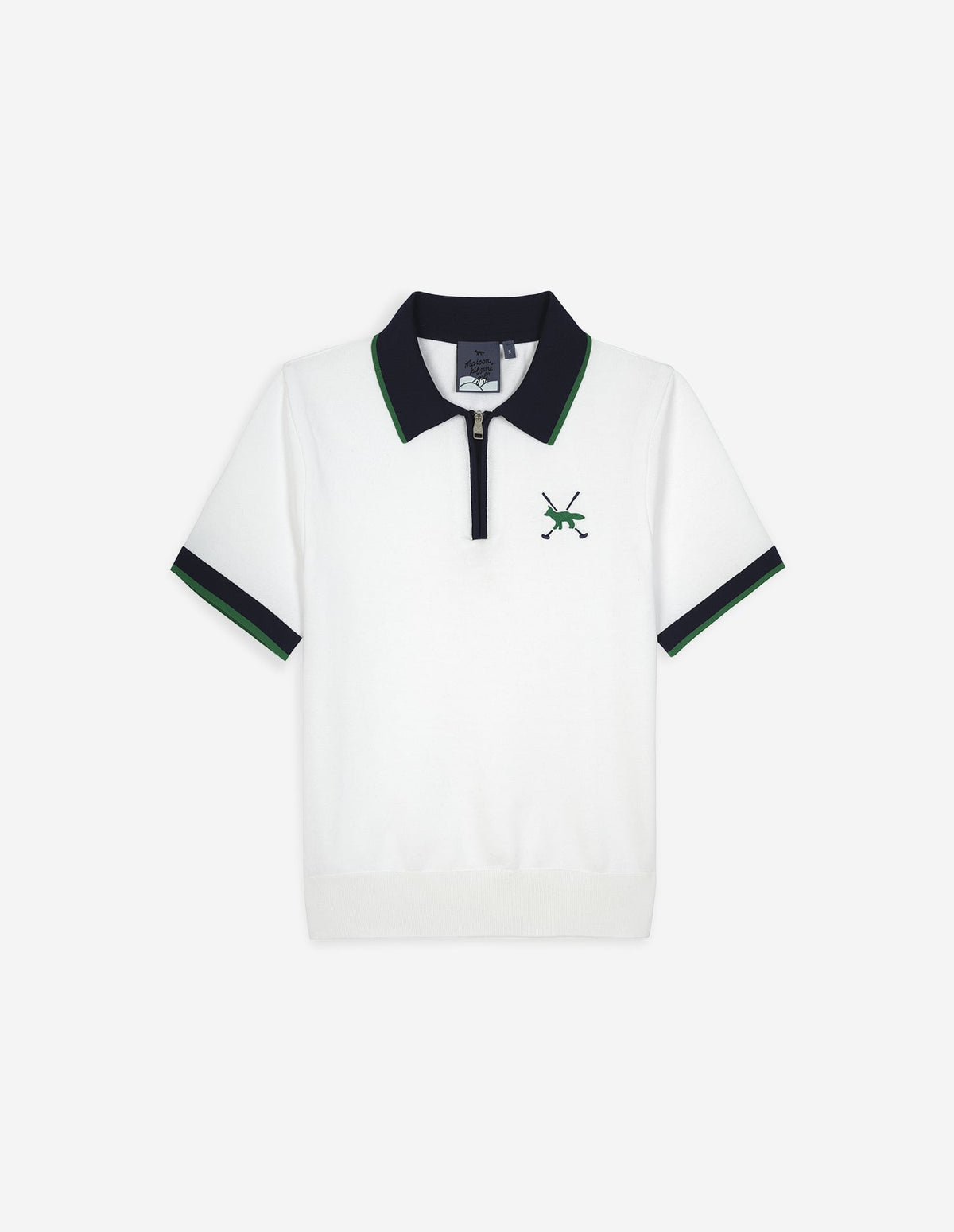  PROFILE FOX KNIT POLO SHIRT WOMAN