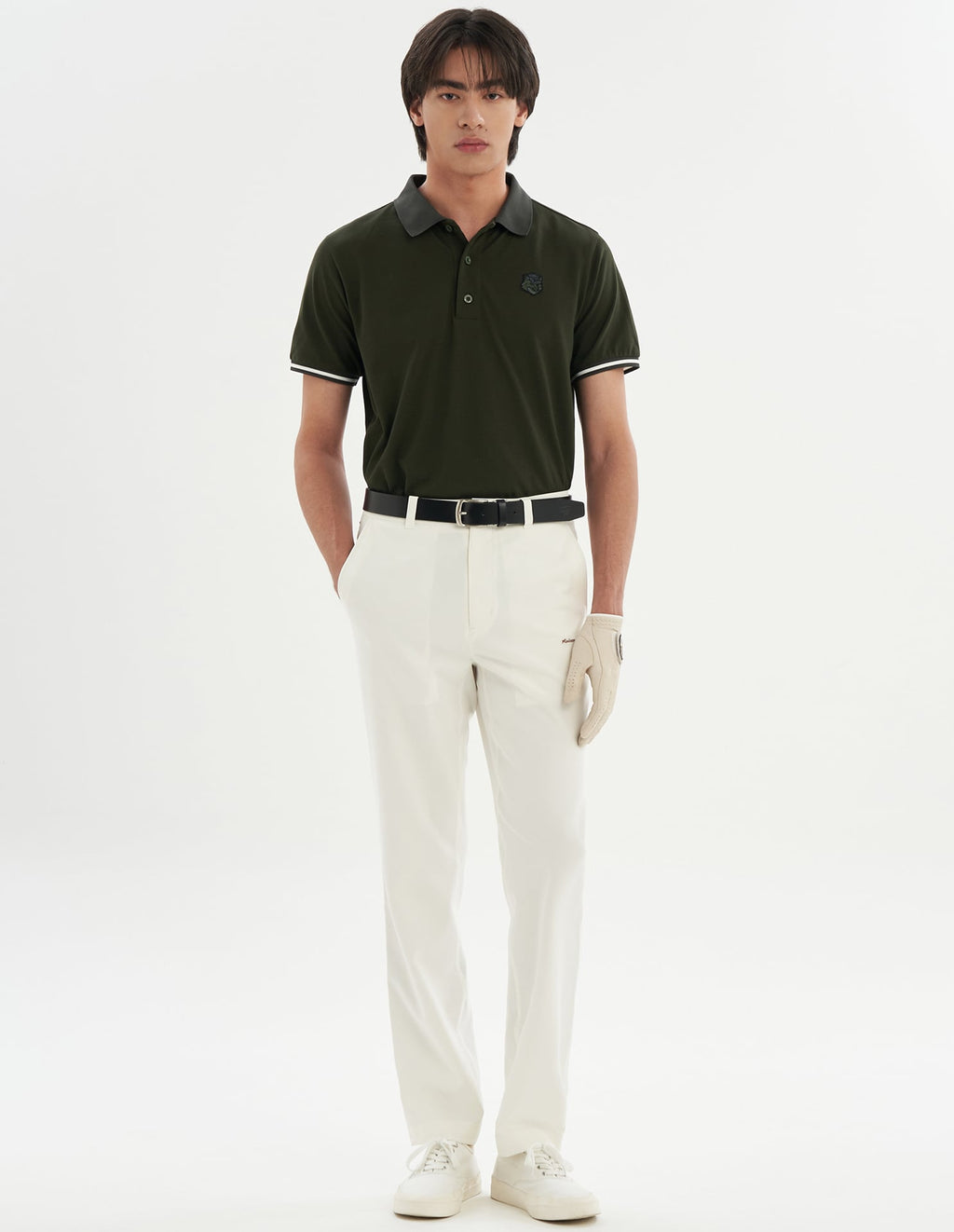  Men Fox Head Short Sleeve Polo Shirt