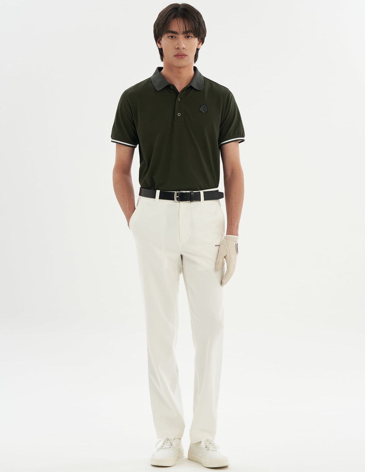  Men Fox Head Short Sleeve Polo Shirt