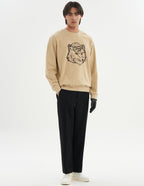  Men Fox Head Sweatshirt