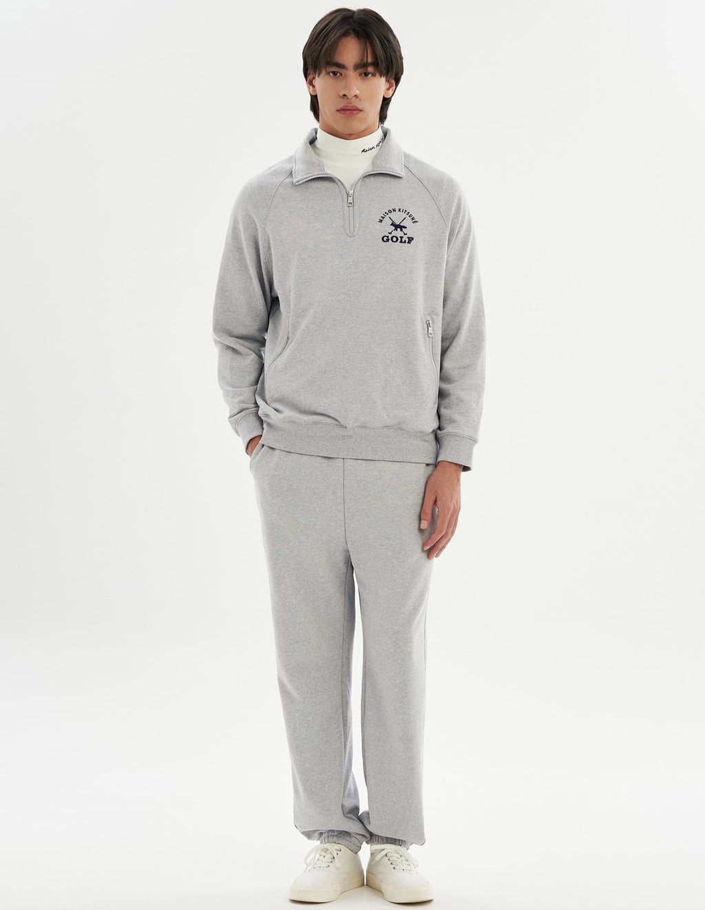  Men Profile Fox Half Zip Sweatshirt