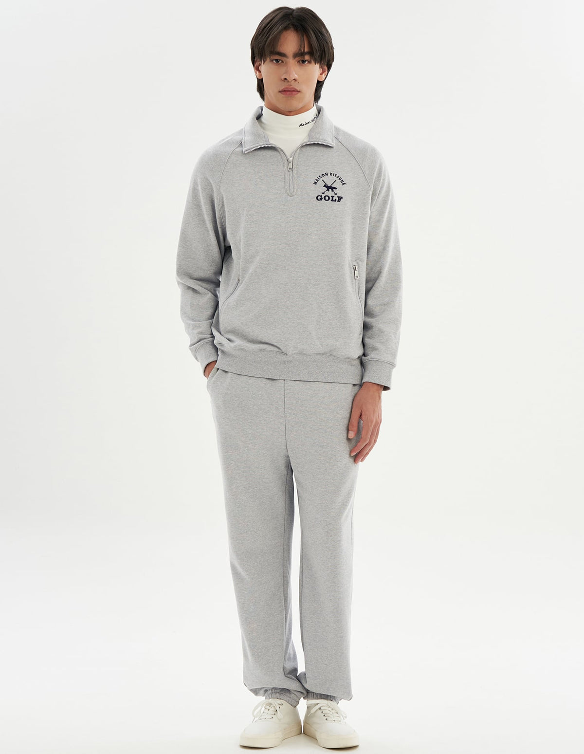  Men Profile Fox Half Zip Sweatshirt