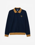  Men Script Logo Long Sleeve Polo