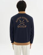 Men Script Logo Long Sleeve Polo
