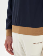  Men Script Logo Long Sleeve Polo