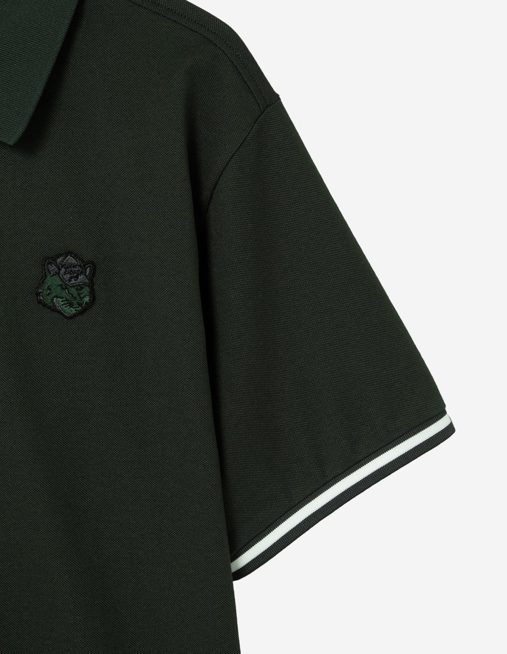  Men Fox Head Short Sleeve Polo Shirt
