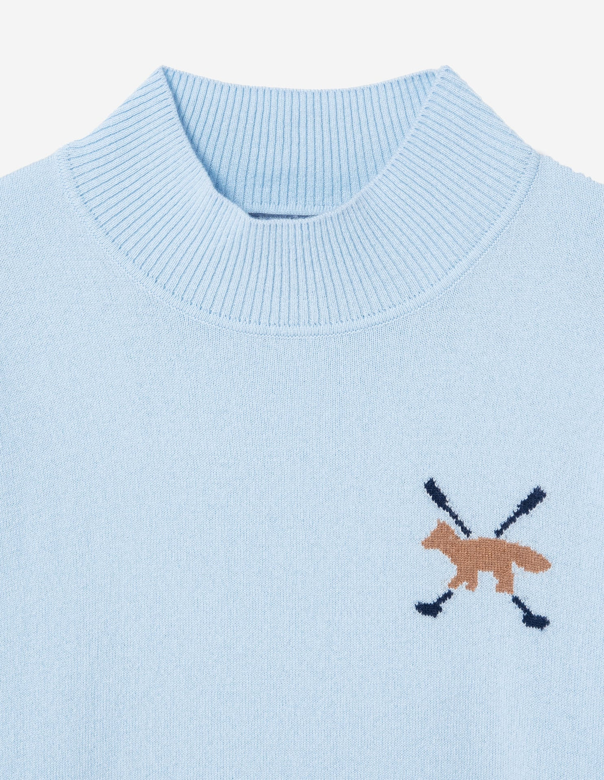  Men Profile Fox Mockneck Sweater