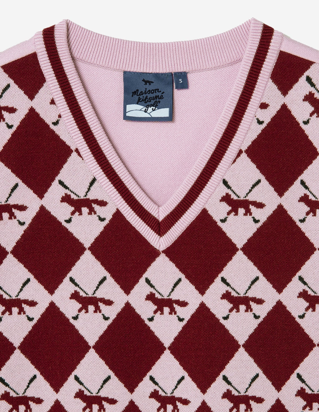  Women Profile Fox Argyle Vest