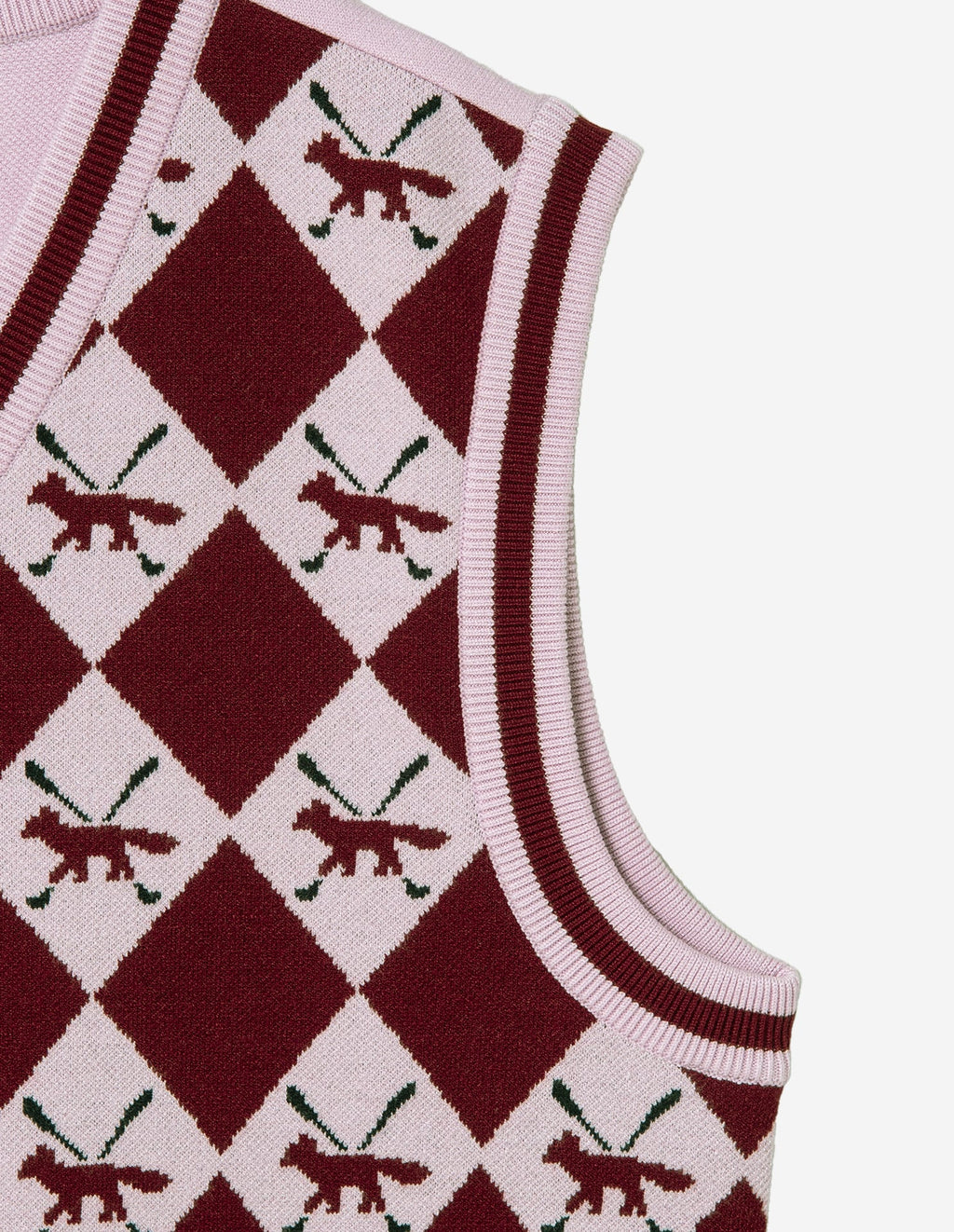  Women Profile Fox Argyle Vest