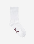  Unisex Script Logo Crew Socks