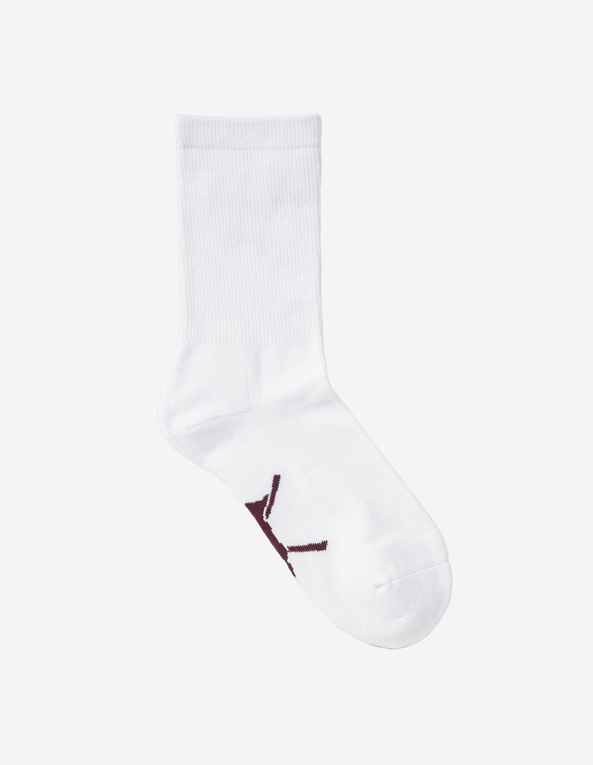  Unisex Script Logo Crew Socks