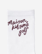  Unisex Script Logo Crew Socks