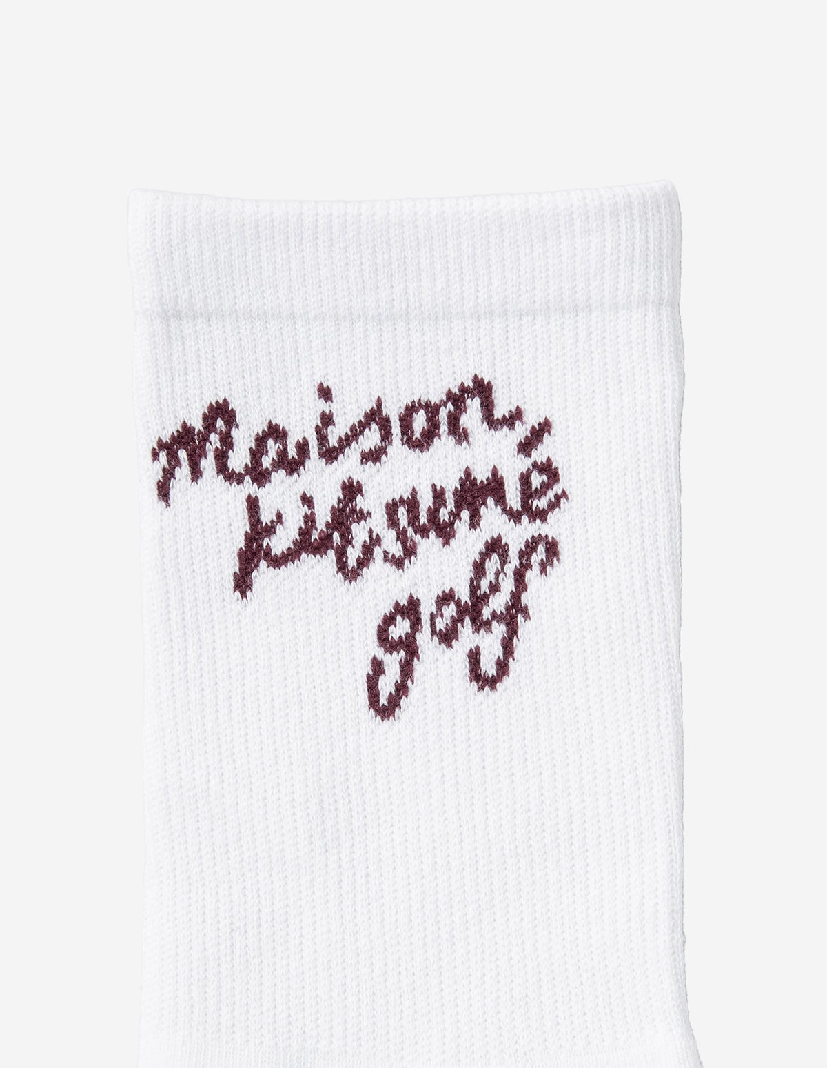  Unisex Script Logo Crew Socks