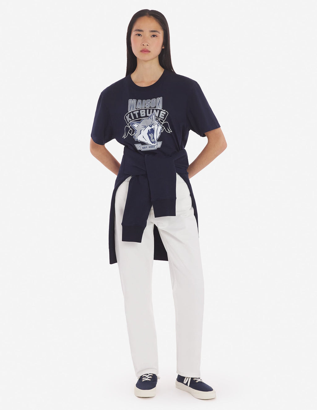  6 18 FOX HEAD FRONT-PRINT CLASSIC TEE-SHIRT