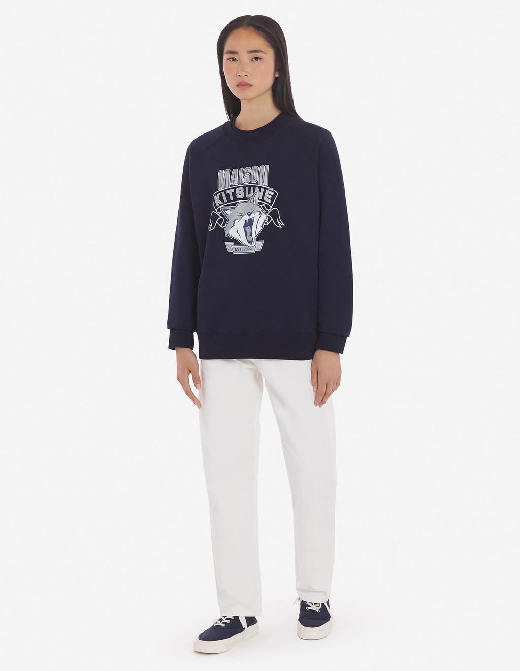  6 18 FOX HEAD FRONT-PRINT CLASSIC SWEATSHIRT