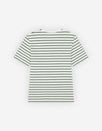  COFFEE CUP PRINTED STRIPED REGULAR TEE-SHIRT