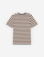  CAFE KITSUNE PRINTED STRIPED REGULAR TEE-SHIRT