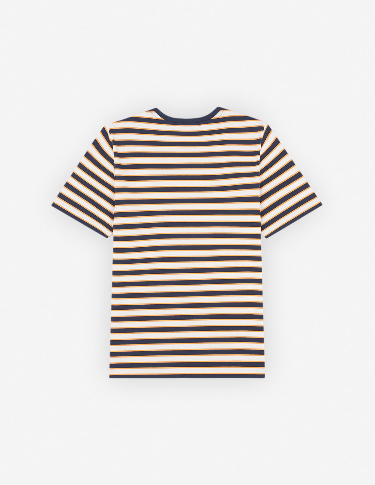  CAFE KITSUNE PRINTED STRIPED REGULAR TEE-SHIRT
