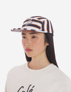  CAFE KITSUNE STRIPED 5P CAP