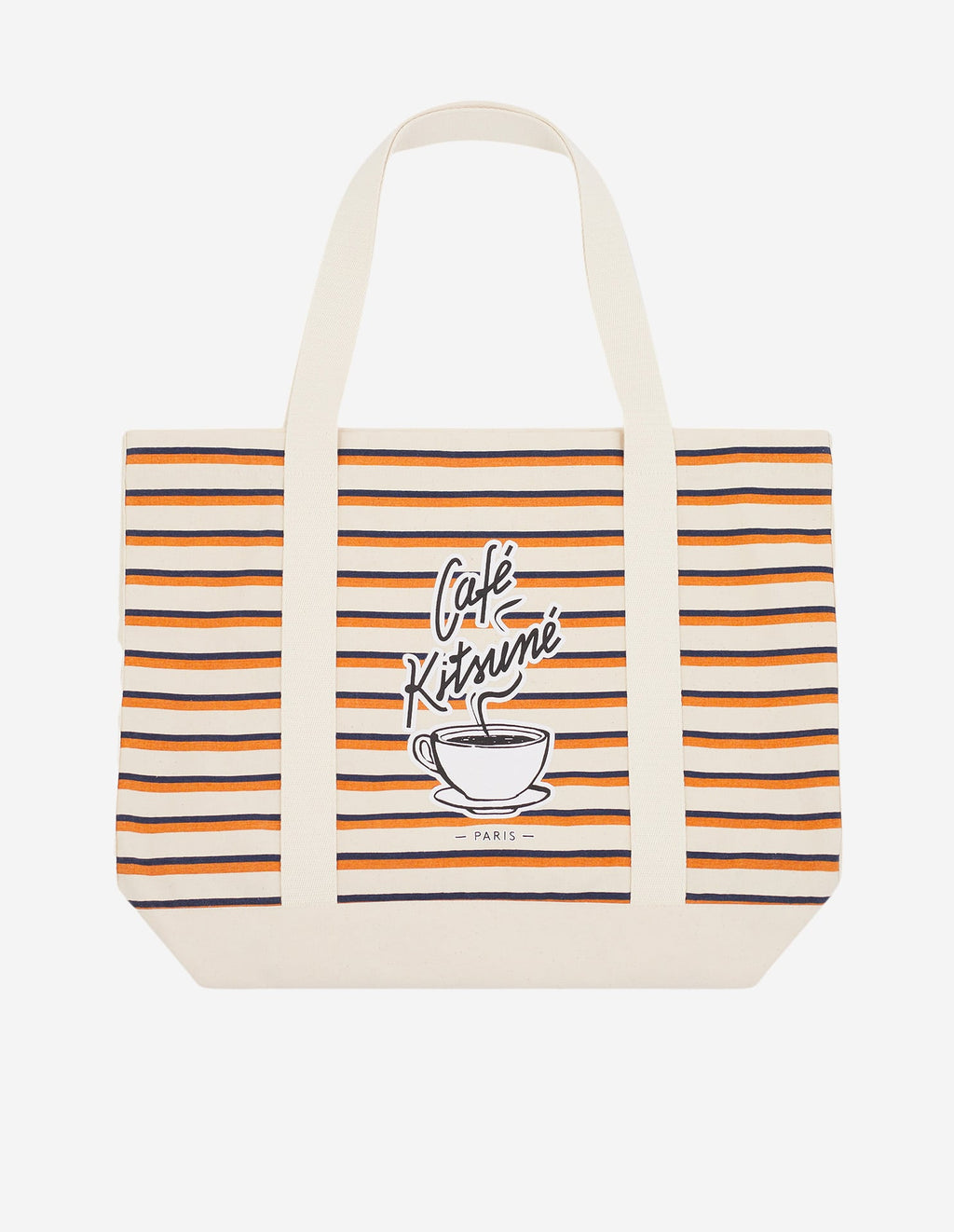  COFFEE CUP STRIPED SHOPPING BAG