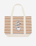  COFFEE CUP STRIPED SHOPPING BAG