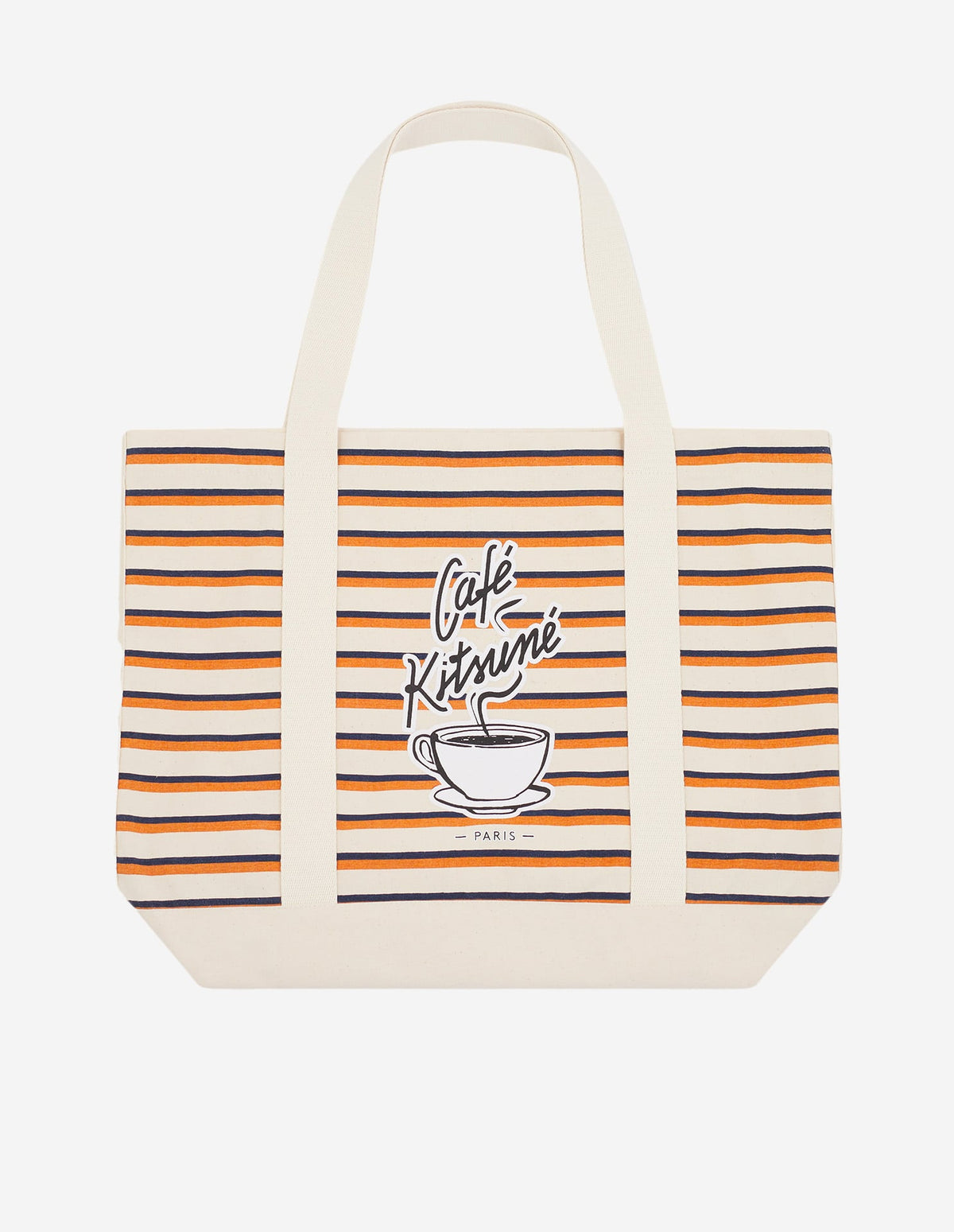  COFFEE CUP STRIPED SHOPPING BAG