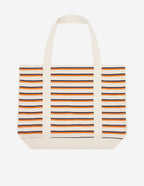  COFFEE CUP STRIPED SHOPPING BAG
