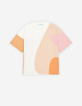  ALL-OVER PASTEL COMPOSITION LOOSE TEE-SHIRT