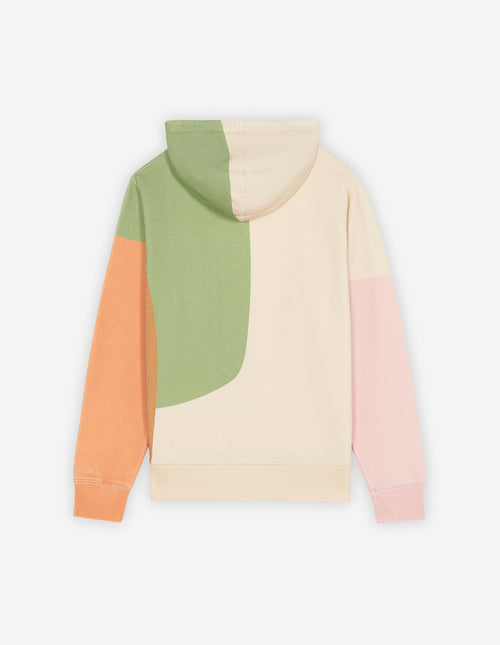  ALL-OVER PASTEL COMPOSITION LOOSE HOODIE