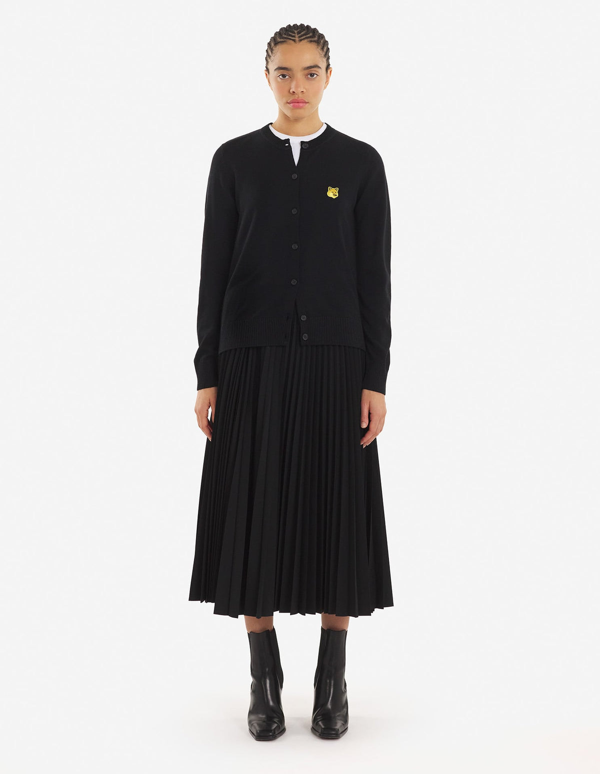  GOLDEN FOX PATCH ADJUSTED CARDIGAN