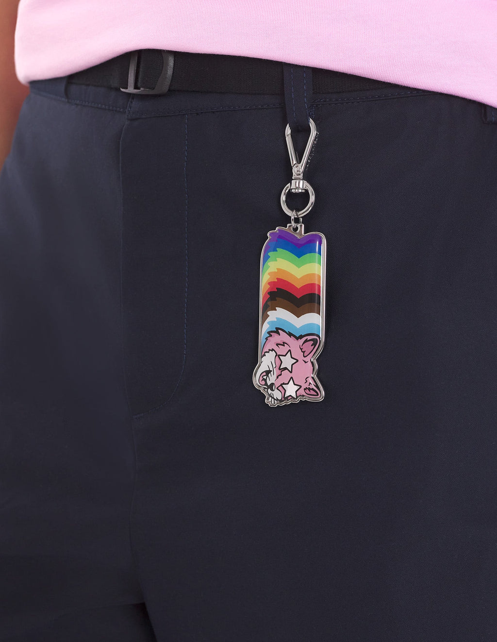  PRIDE FOX METAL KEYRING