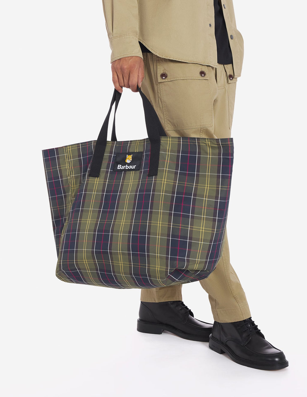  BARBOUR X MK REVERSIBLE TOTE BAG